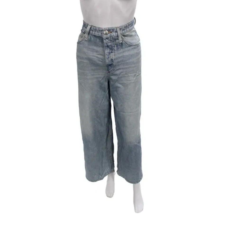 Rag & Bone Womens Wide Leg Blue Jeans 100% Cotton Size 27